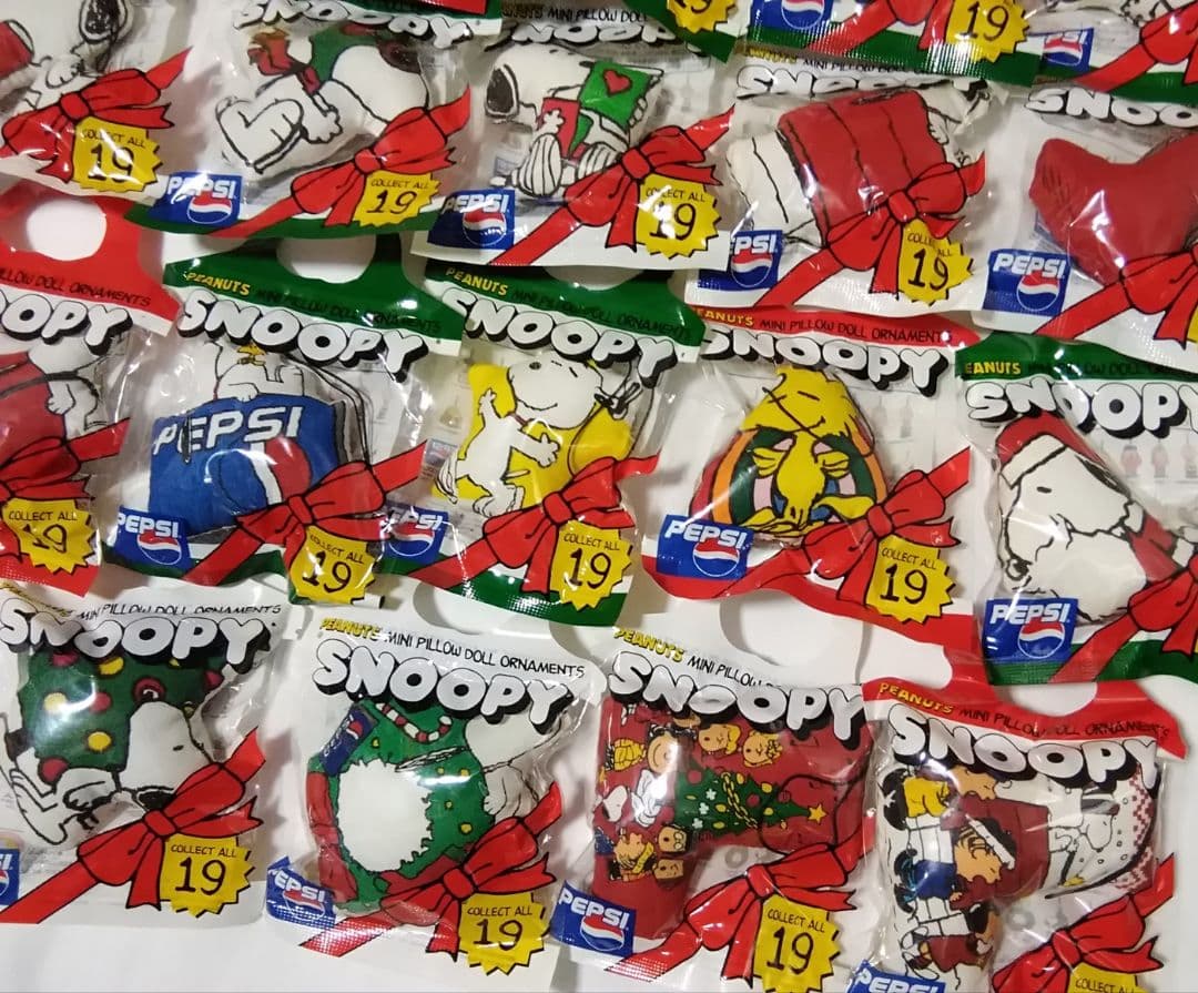 スヌーピー　ペプシ　クリスマス　オーナメント　全19種セット　未開封　レトロ