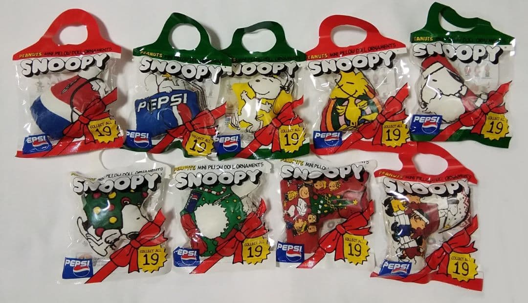 スヌーピー　ペプシ　クリスマス　オーナメント　全19種セット　未開封　レトロ