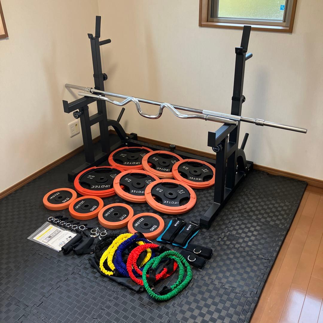 【直接引き取り限定】バーベルラック　ベンチプレス　プレート　アイロテック　その他