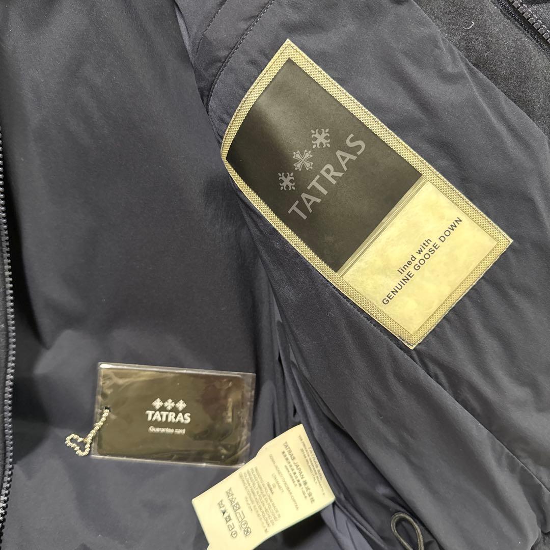 TATRAS ネイビー ダウンジャケット フード付き