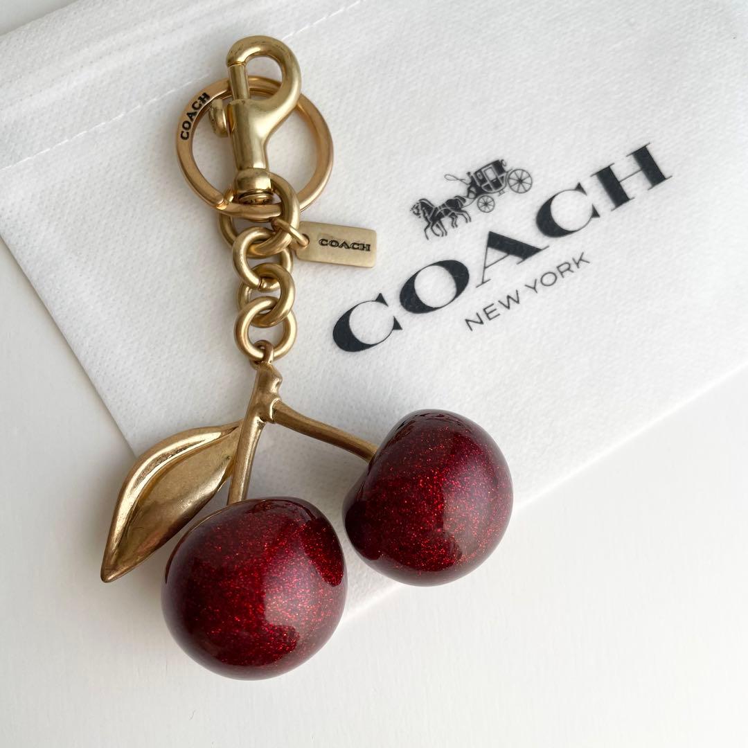 コーチ COACH バッグチャーム さくらんぼ キーホルダー 完売品