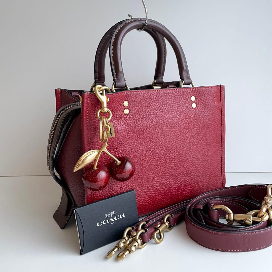 コーチ COACH バッグチャーム さくらんぼ キーホルダー 完売品