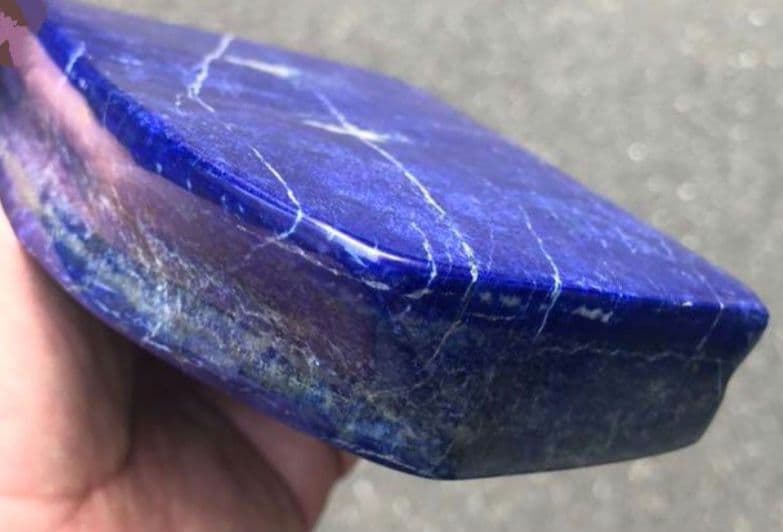 特別価格 ラピスラズリ 約745g アフガニスタン産 天然無着色 磨き原石