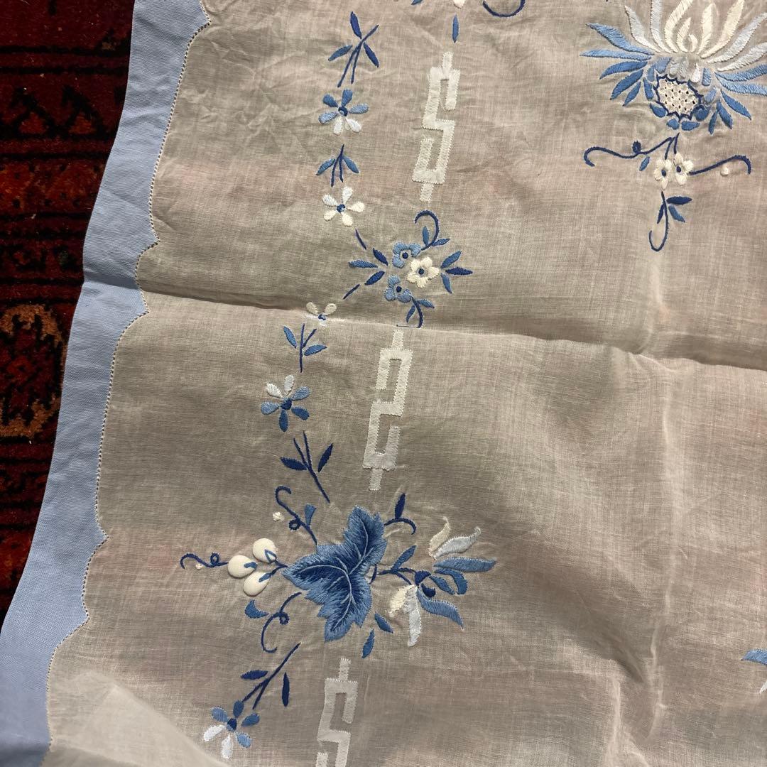 汕頭　スワトウ　オーガンジー　テーブルセンター