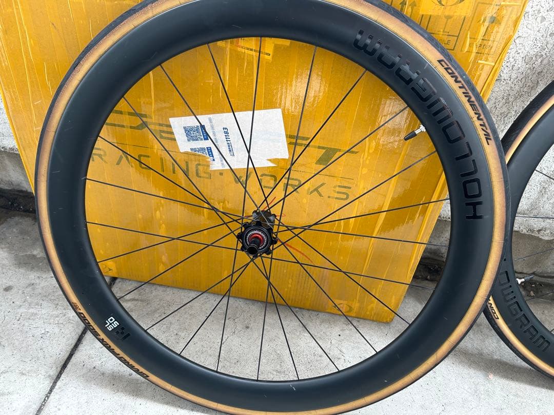 美品 Hollowgram RSL 50 カーボンホイール 前後セット