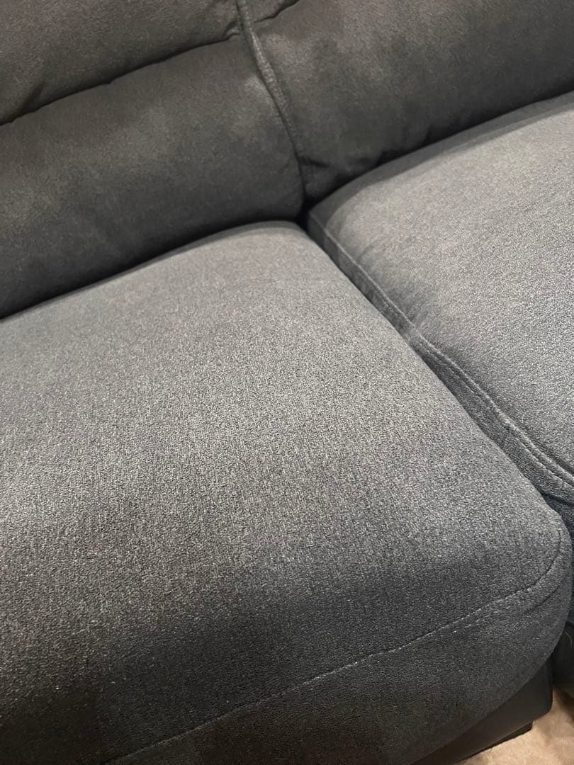 【愛知引取り・着払い限定】ニトリ　布張りカウチソファ　L字ソファ　コーナーソファ