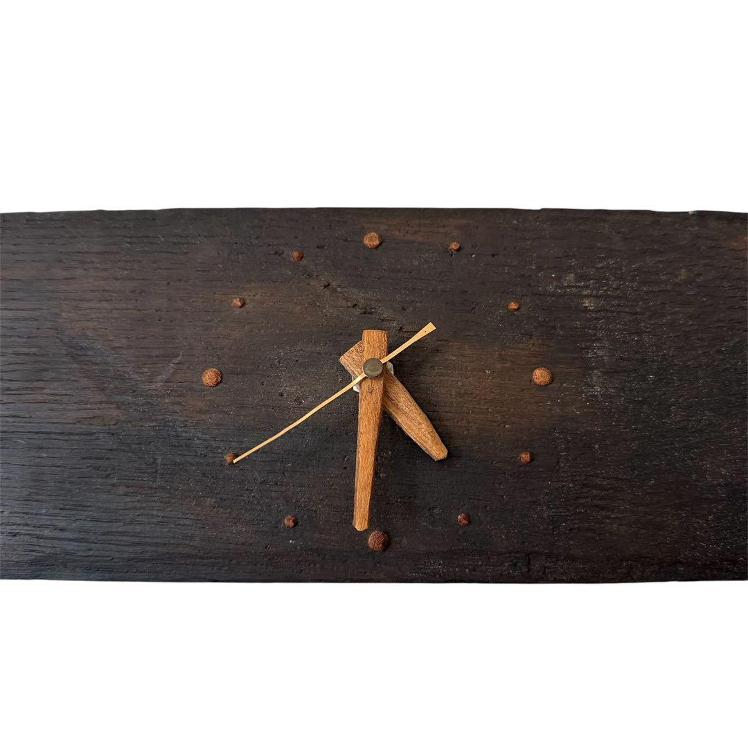 ワイン ウィスキー 樽 木製 置き 掛け 時計 2WAY インテリア ビンテージ