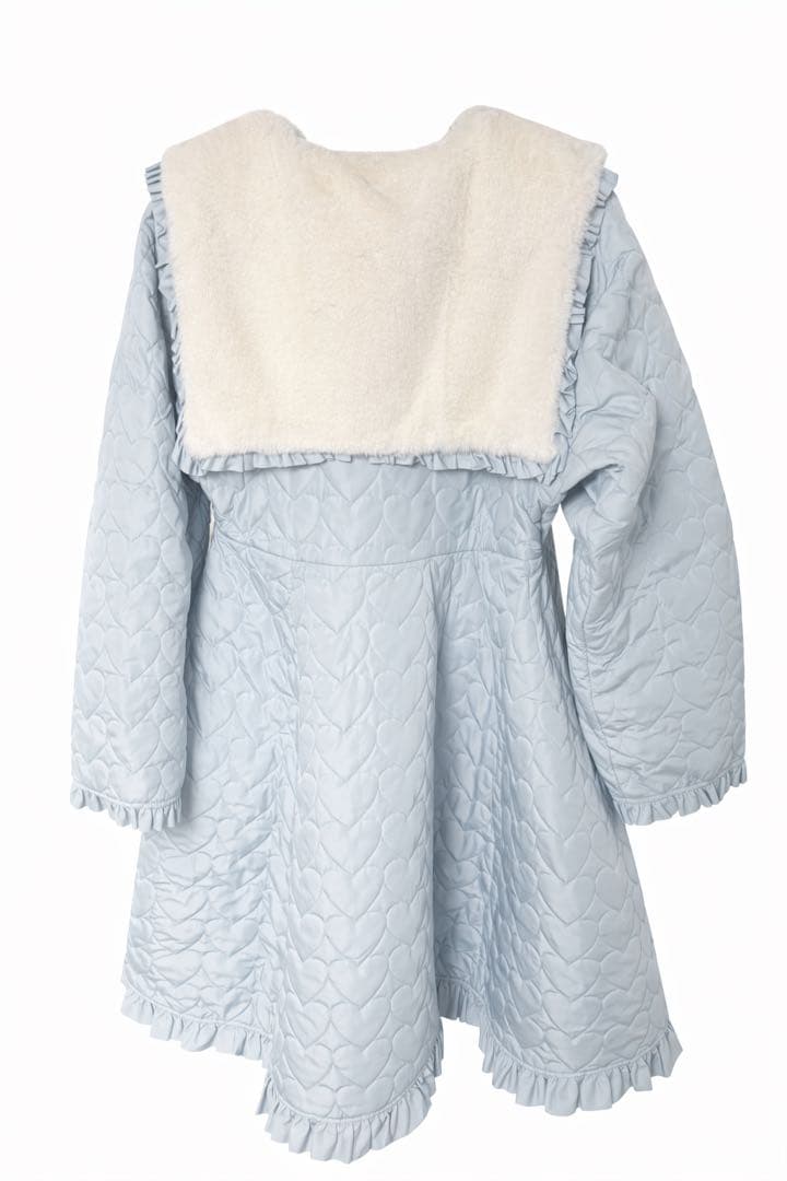 アクシーズファム kawaii サックス キルティングロングコート M