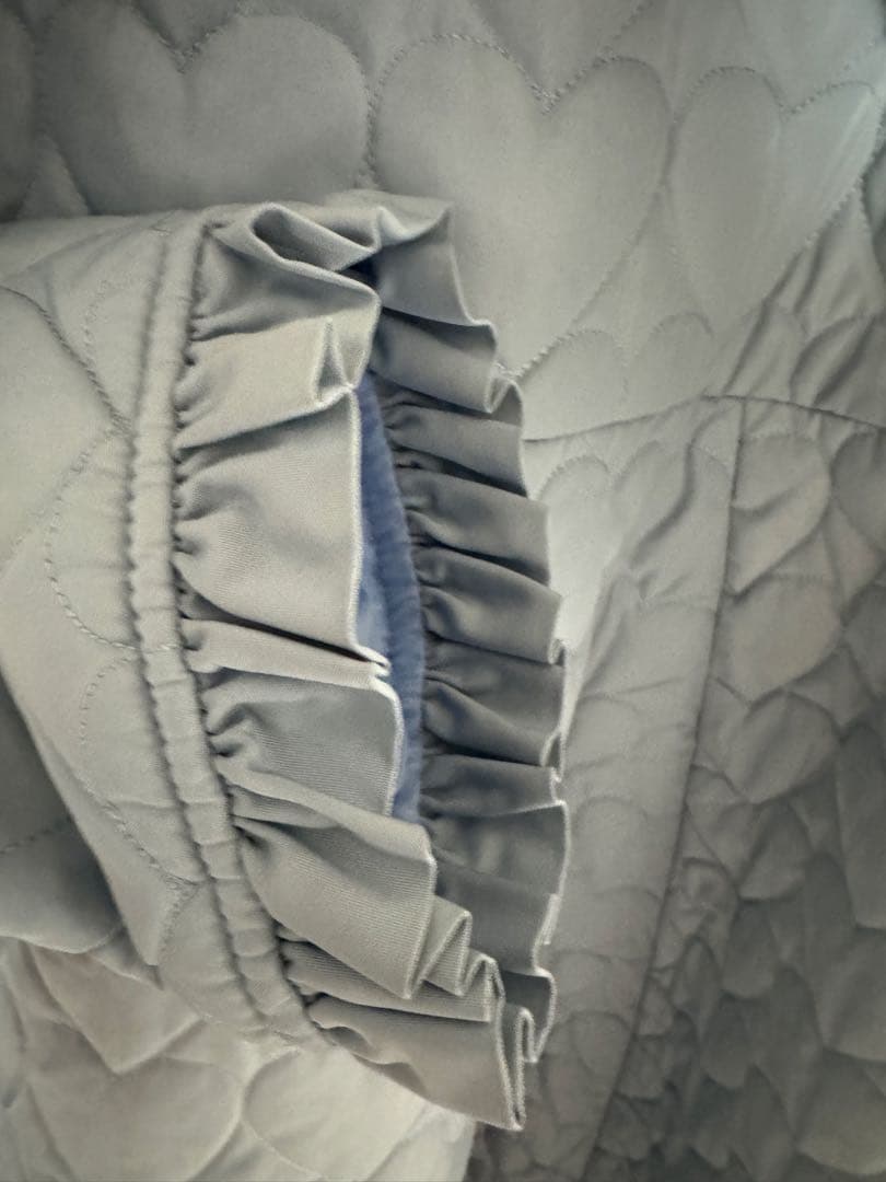 アクシーズファム kawaii サックス キルティングロングコート M