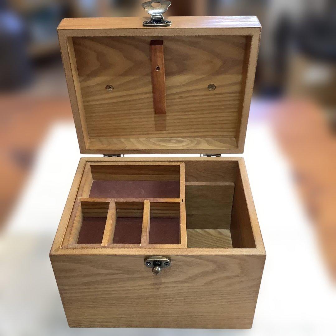 カントリー家具　木製　多目的　救急箱　アクセサリーボックス