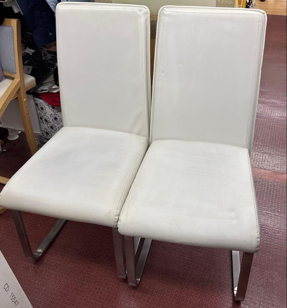 ニトリ　ダイニングチェア×2脚　ホワイト