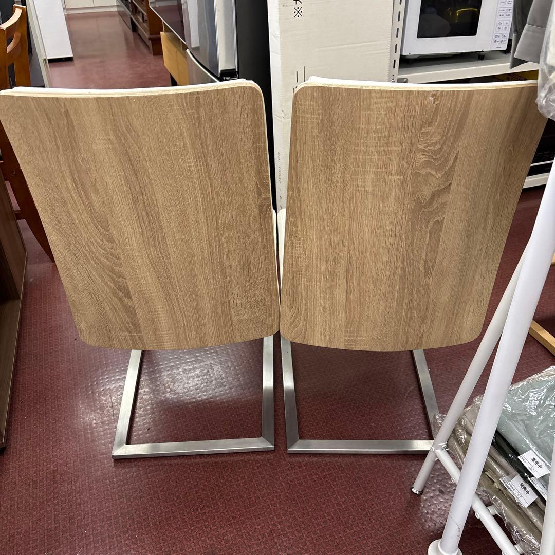 ニトリ　ダイニングチェア×2脚　ホワイト