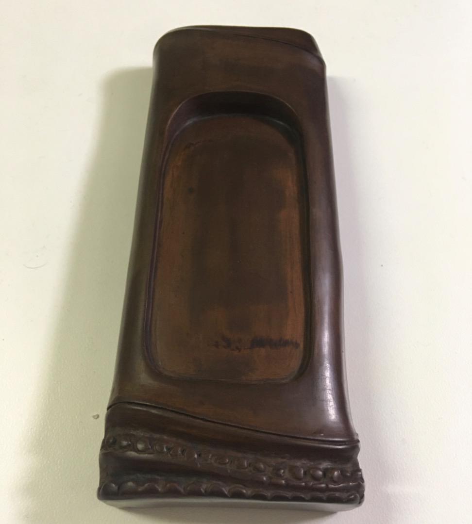 硯　アンティーク　朝陽石　筍　彫刻　縁起物　工芸品