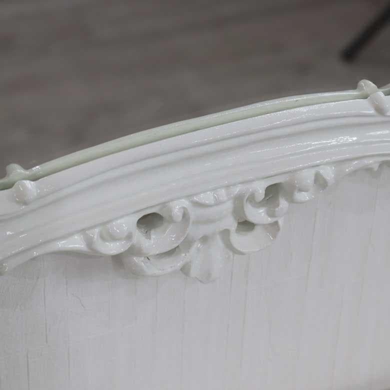 イタリア製 ミラー ホワイト 白 壁掛け DIBIASE