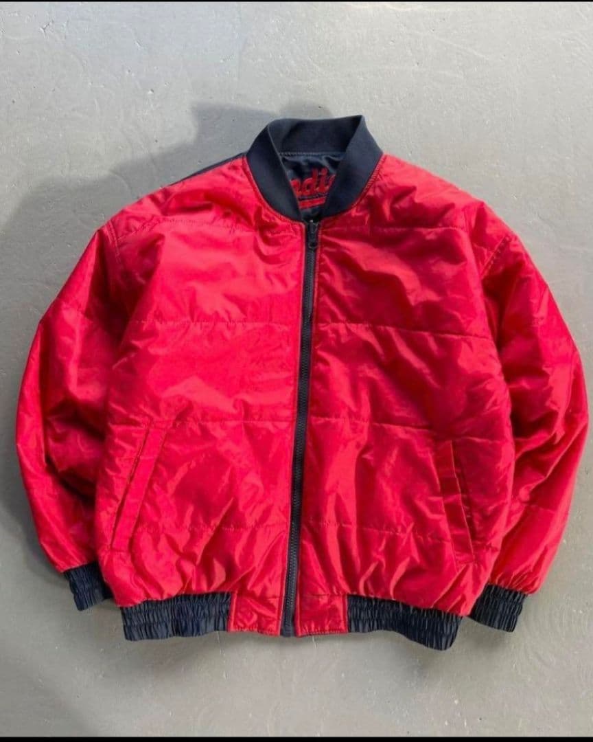 90's MLBインディアンス 中綿リバーシブルジャケット