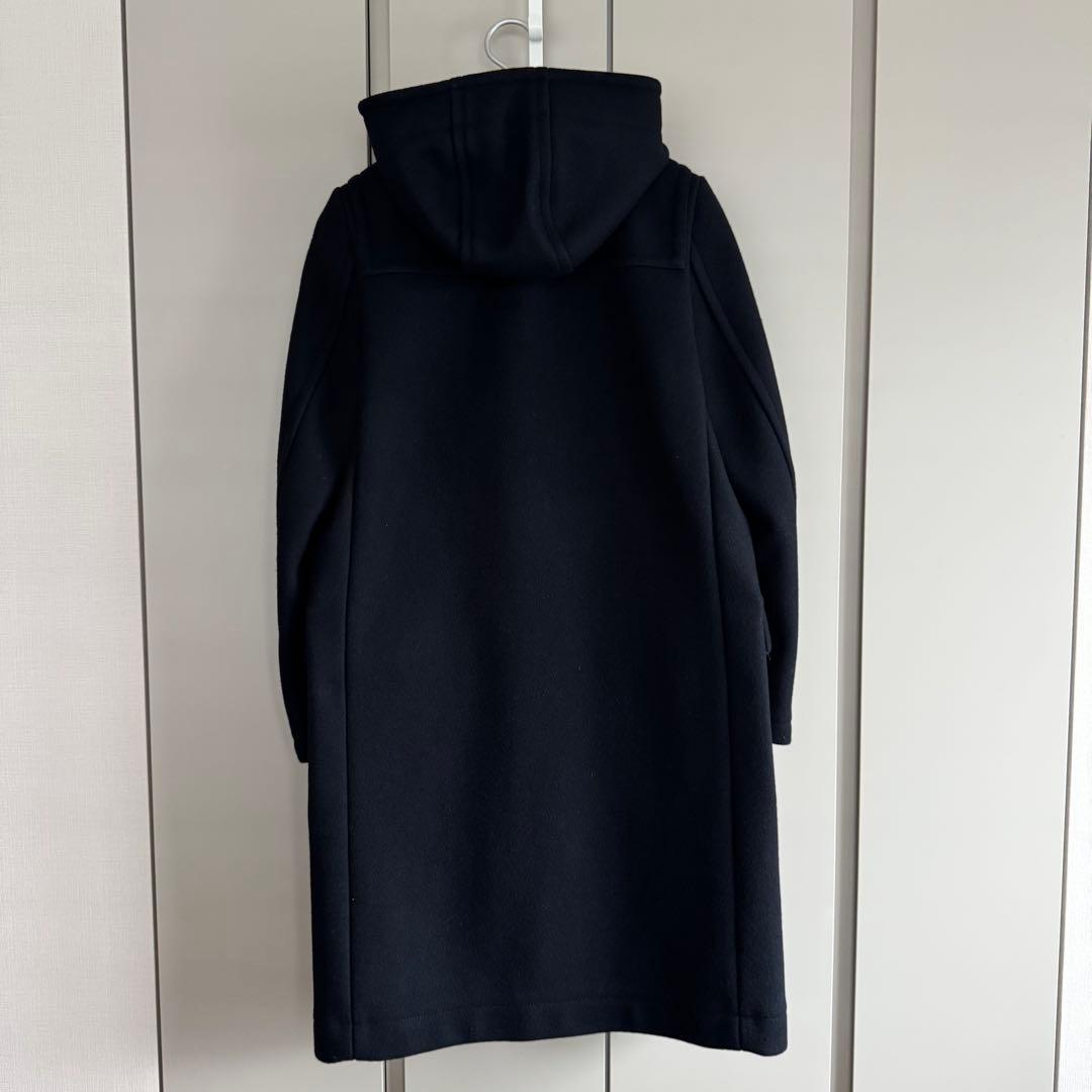 HYKE ハイク メルトンダッフルコート ブラック サイズ3