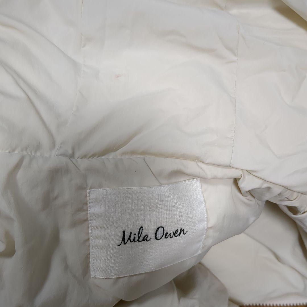 Mila Owen ミラオーウェン　フード付き　美品　ダウンベスト ホワイト
