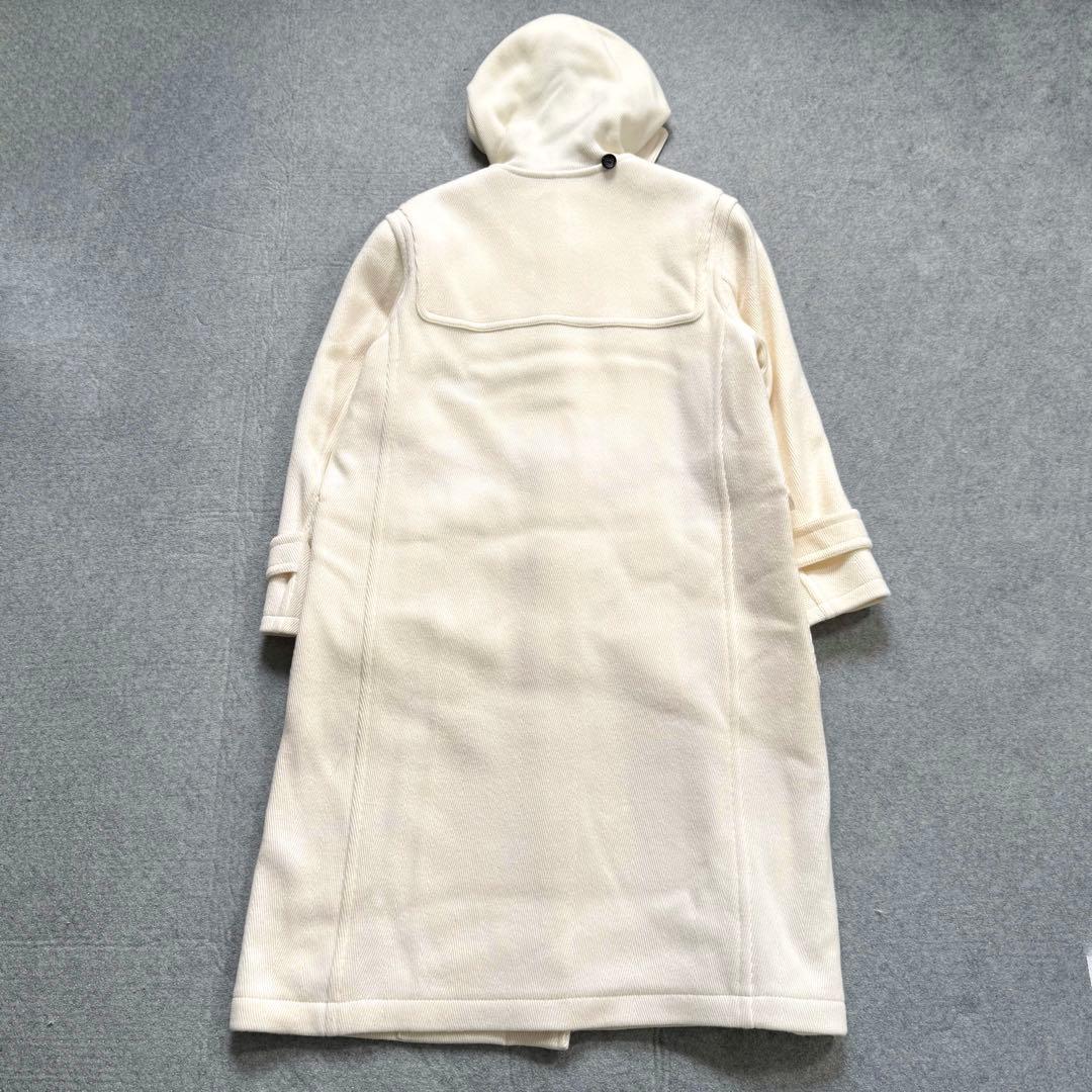 【美品】23区 ヘリンボーン ダッフルコート アイボリー 38