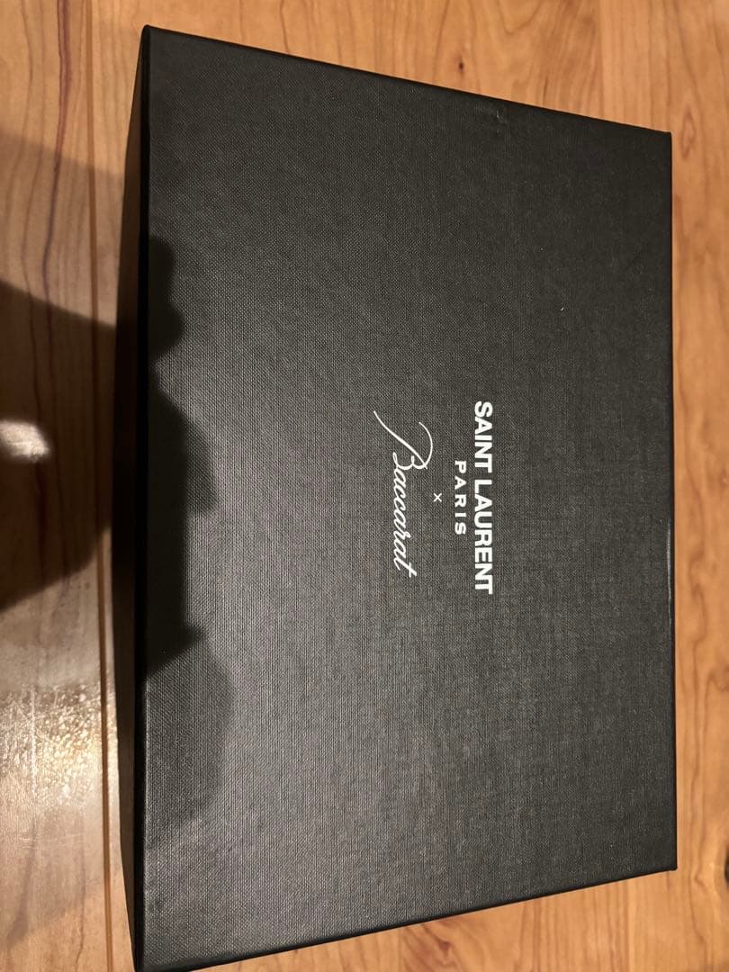 サンローラン　バカラ ルクソール ベース　ブラッククリスタル　花瓶