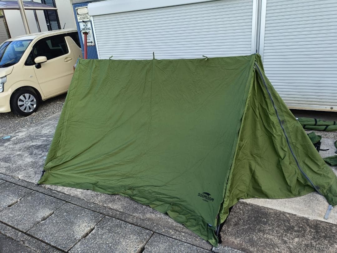 soomloom x-large、バップテント　専用前幕、8tail製二股　3点