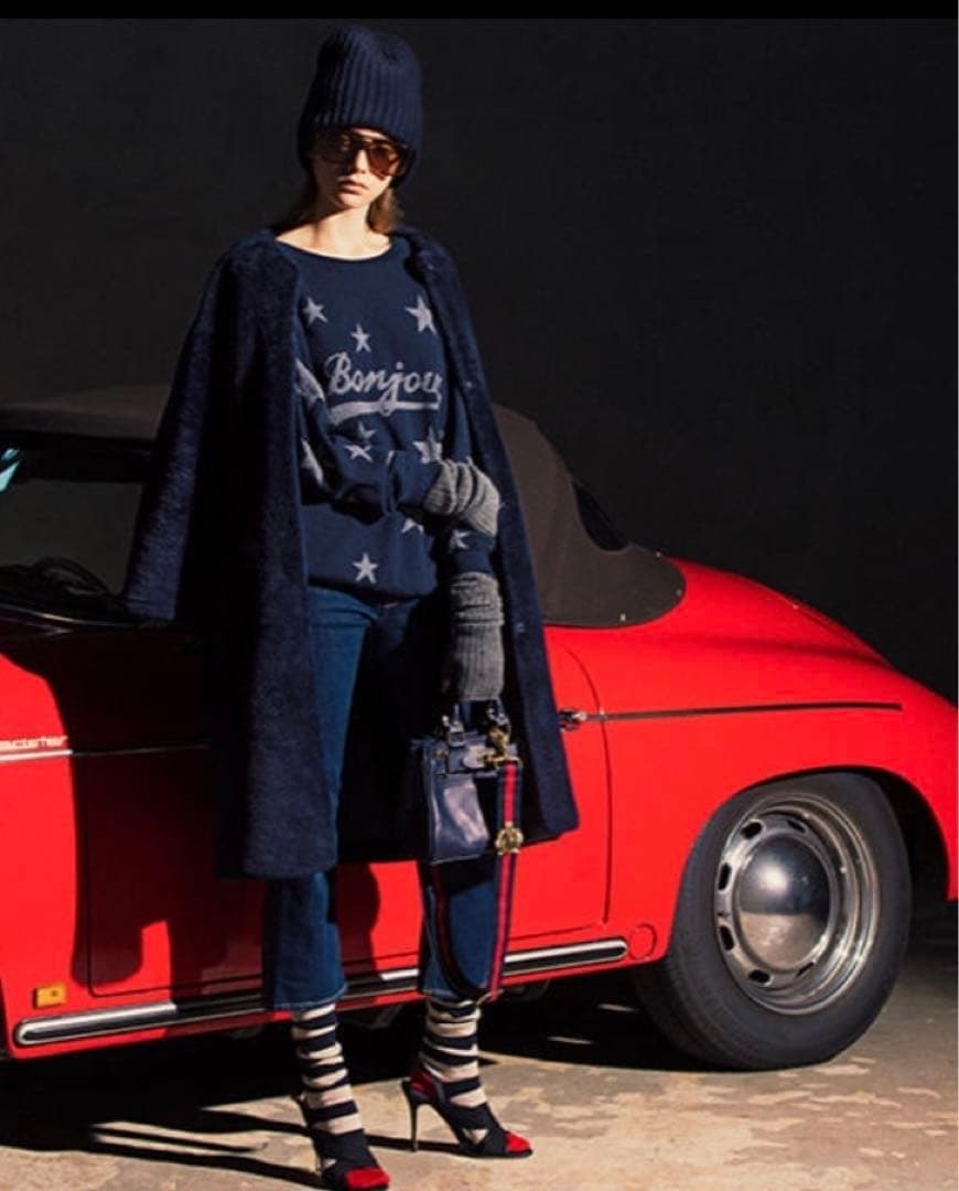 QUEENE&BELLE　アパルトモン別注　カシミヤ100%　ニット　星柄