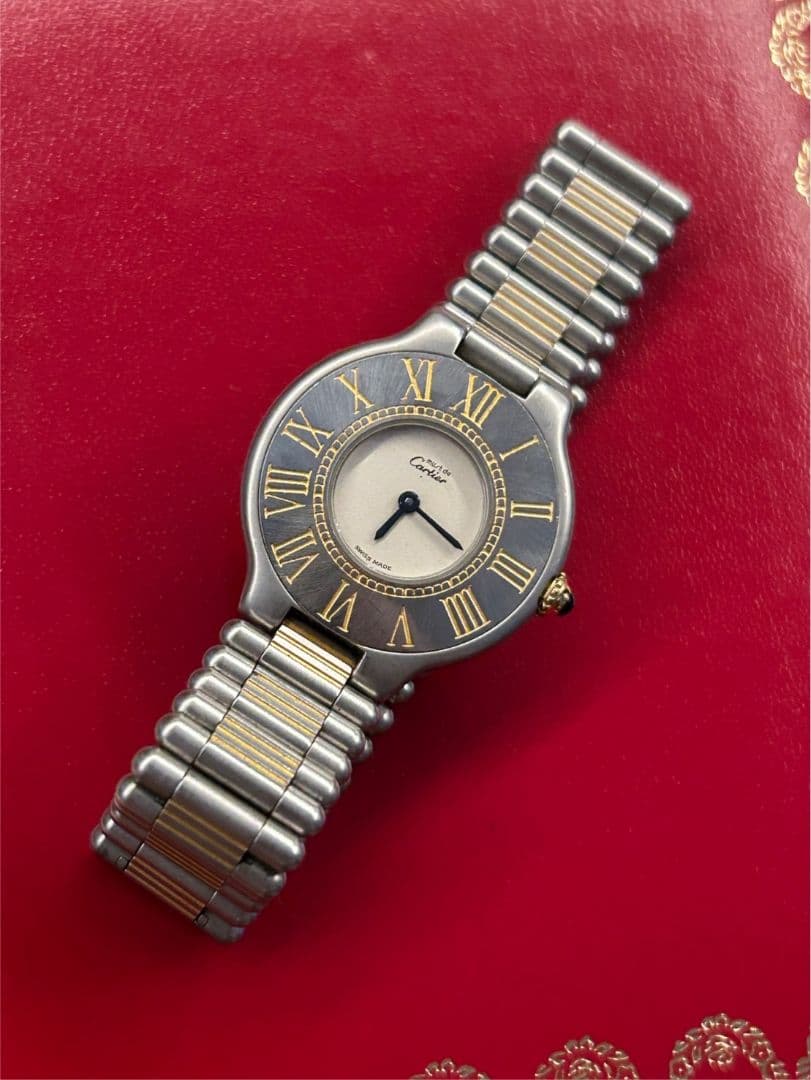 Cartier クォーツ腕時計 カルティエ ヴァンティアン マスト　箱付き