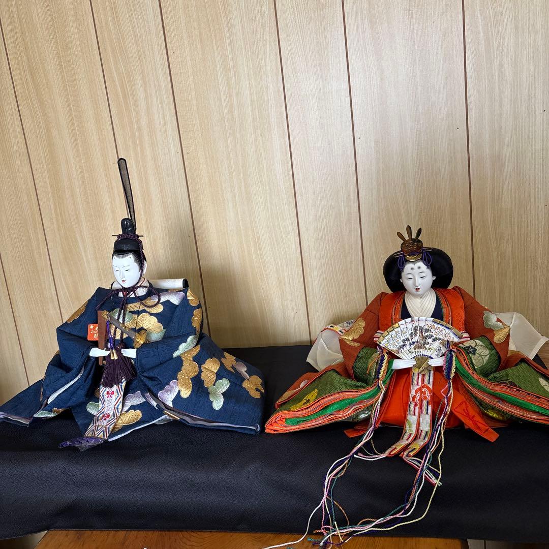 伝統的 雛人形 木箱入