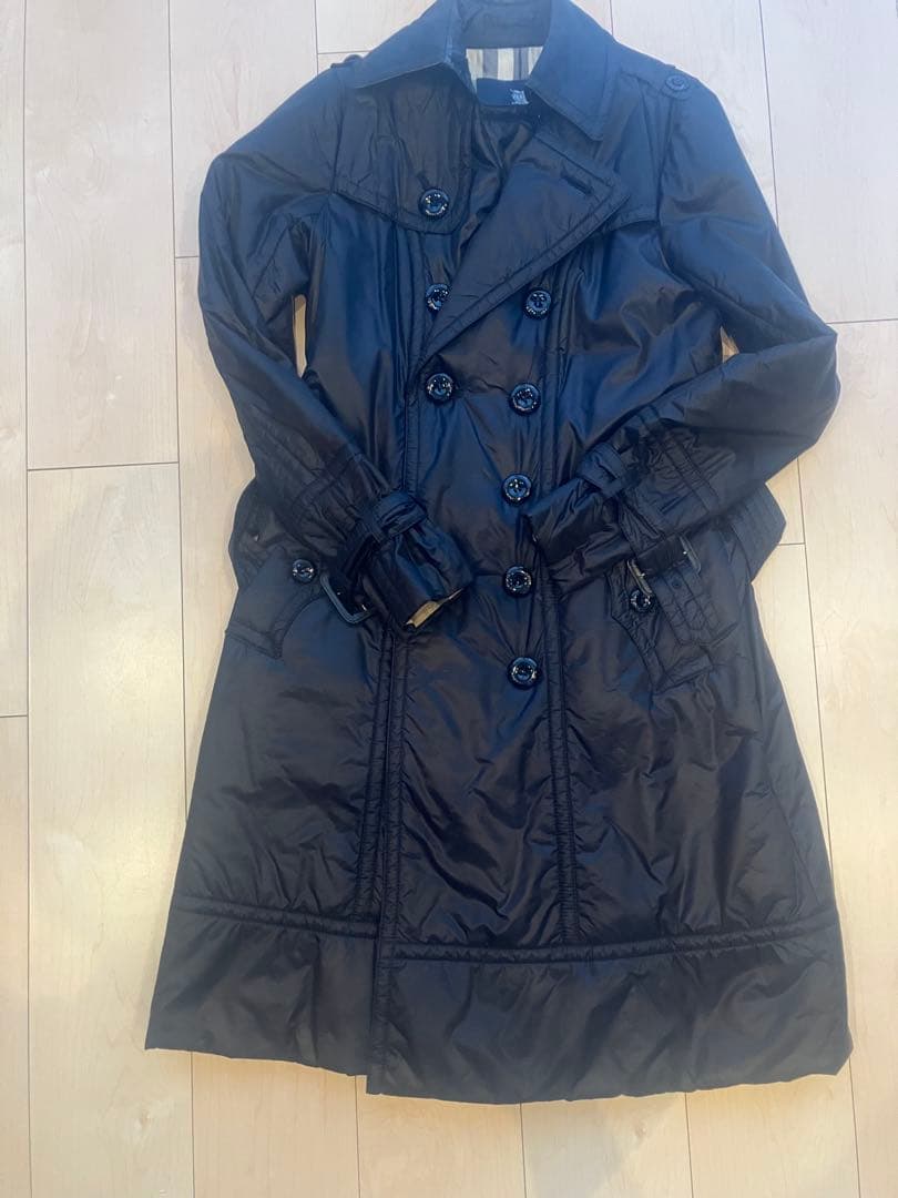 BURBERRY ブラック トレンチコート 38