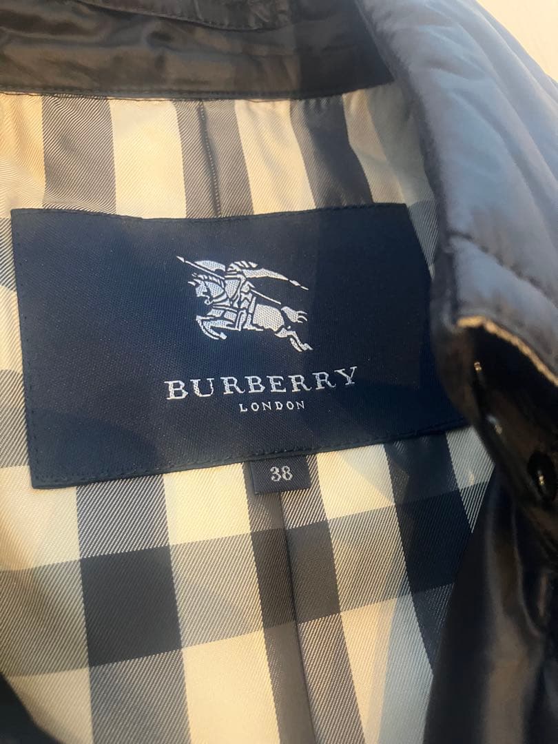 BURBERRY ブラック トレンチコート 38