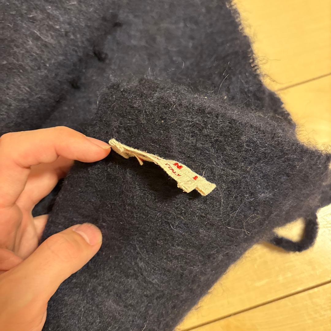 MARNI マフラー ネイビー