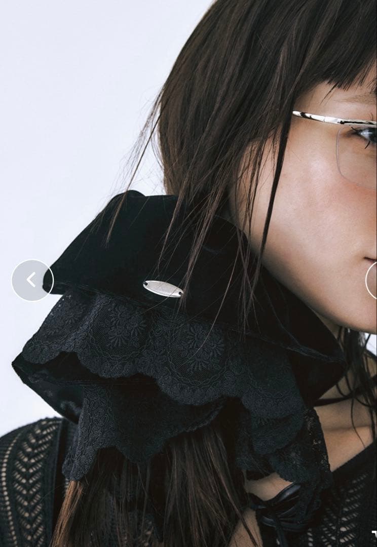 ヘアアクセサリー tanakadaisuke velour lace chou chou