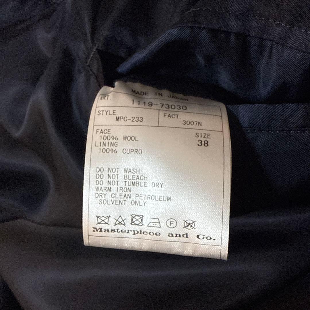 値下げ　Scye ステンカラーコート fox brothers サイ　サイズ38