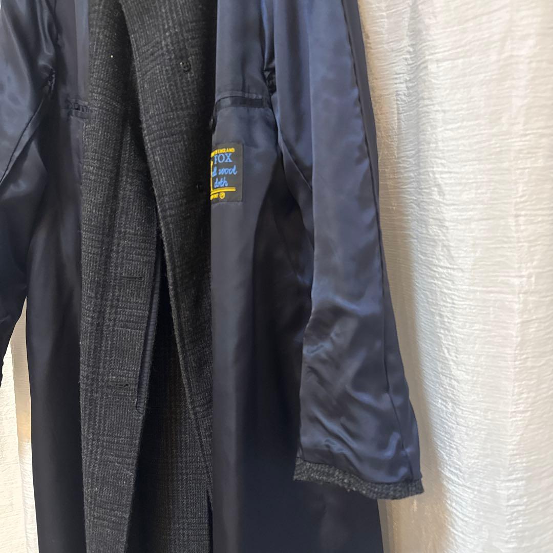 値下げ　Scye ステンカラーコート fox brothers サイ　サイズ38