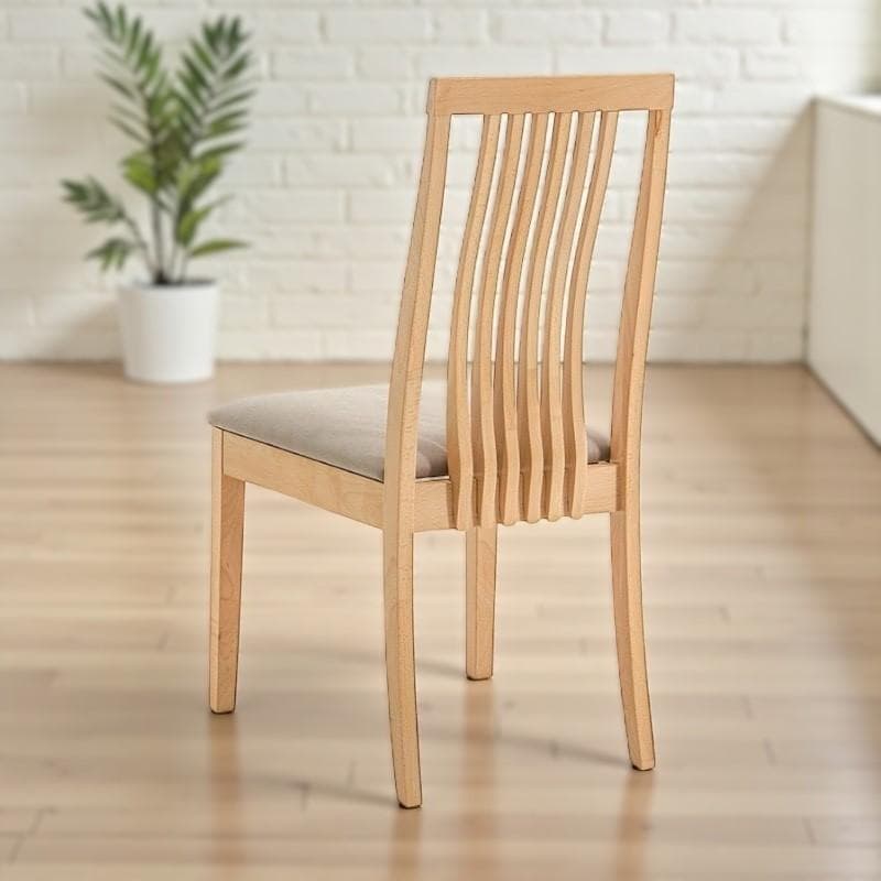 【新品】2脚セット　天然木ダイニングチェア　北欧風　ハイバック　アウトレット