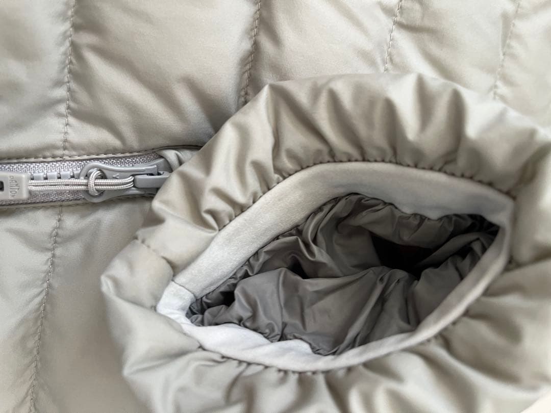 ダントンDANTON ナイロンタフタミドルダウン XS グレイッシュベージュ