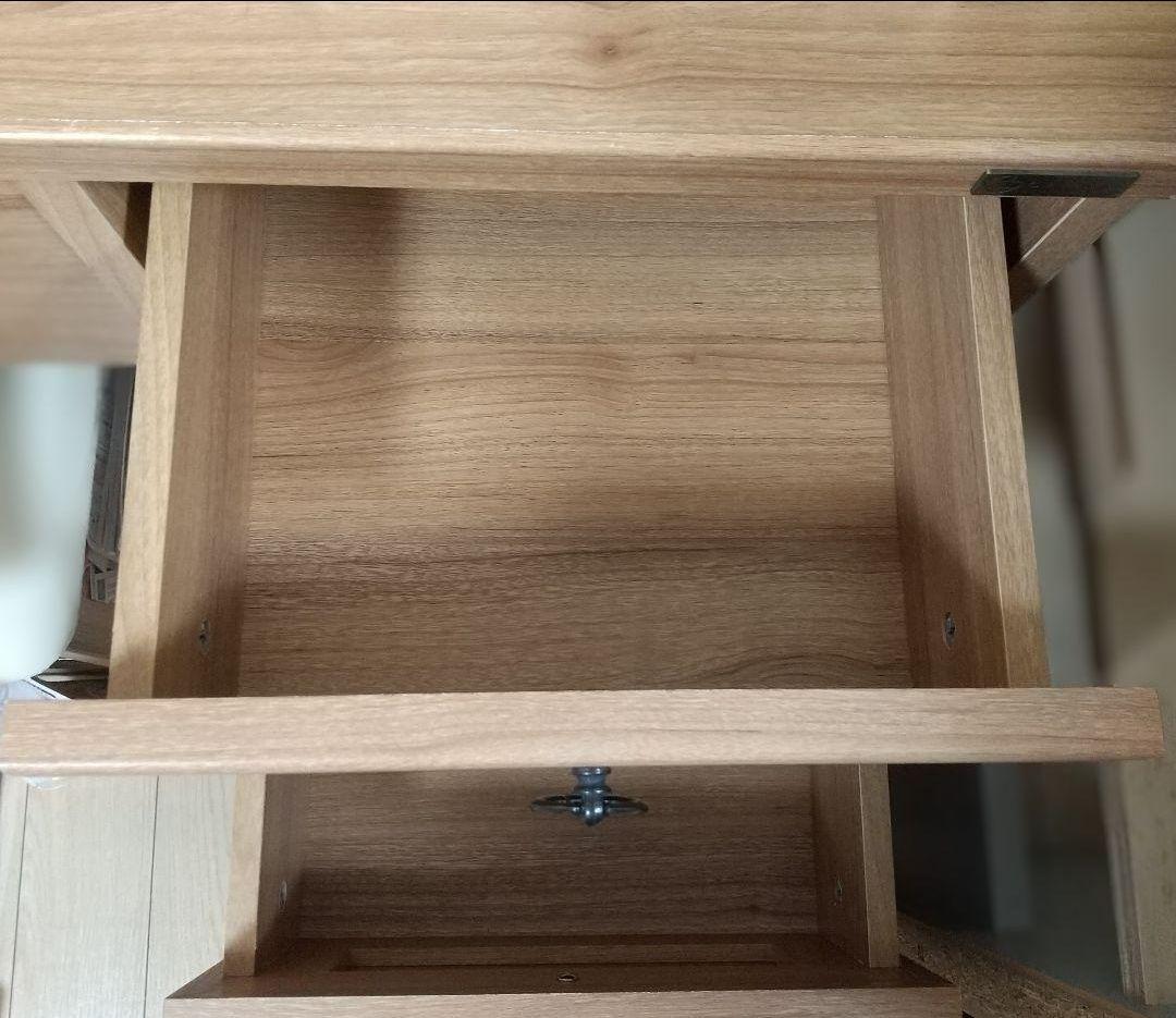 木目調ドレッサー（スツール別売有）