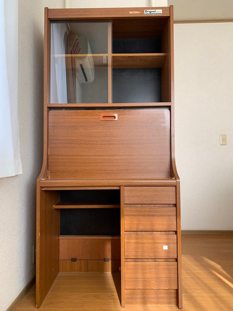 昭和レトロ学習机、電動鉛筆削り付き