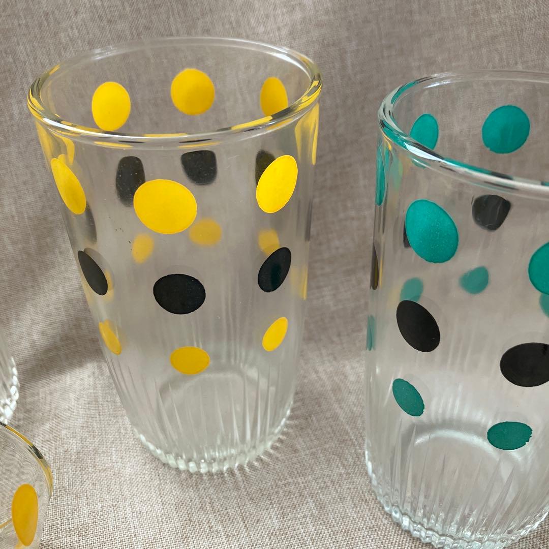 ヘーゼルアトラス　ドット　タンブラー　サワークリーム