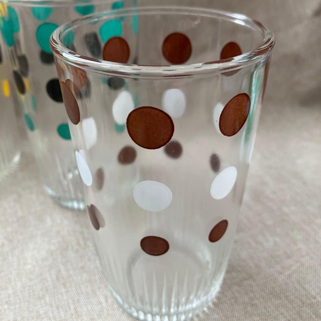 ヘーゼルアトラス　ドット　タンブラー　サワークリーム