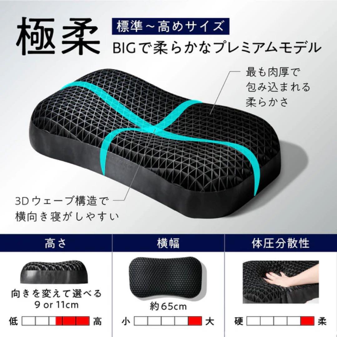 【新品未使用】ヒツジのいらない枕 最上位モデル 極柔　ブラックレーベル