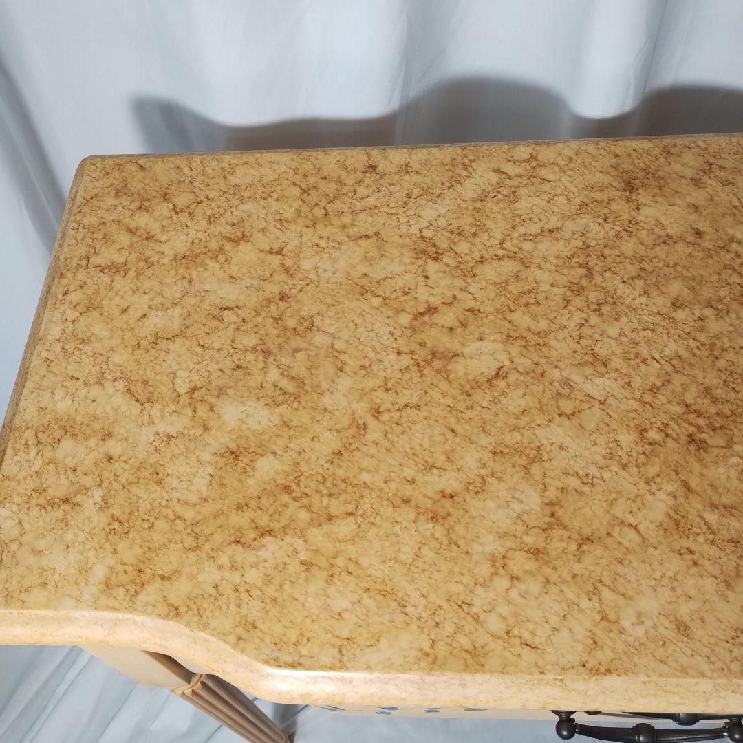 イタリア アンティーク チェストテーブル リーフ シャビーシック