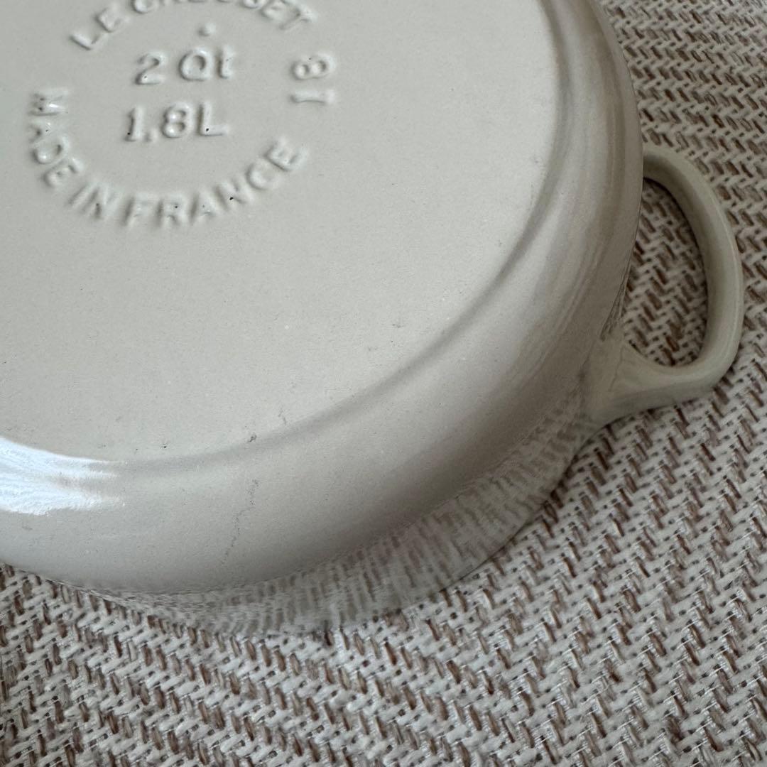 LE CREUSET ココットロンド18cm 白