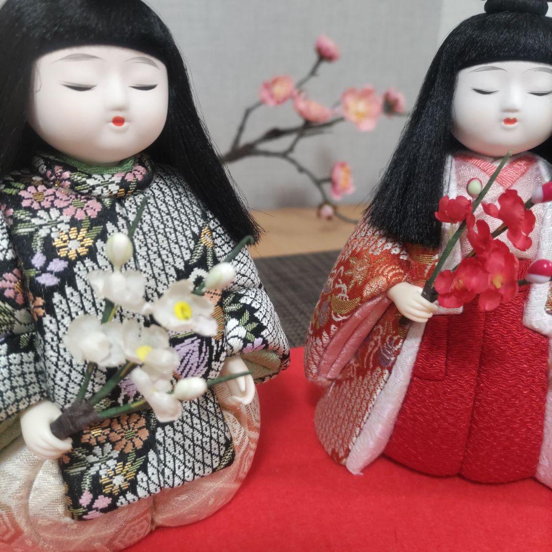 木目込人形✿紅梅白梅❀ペア✿❀ひな祭り