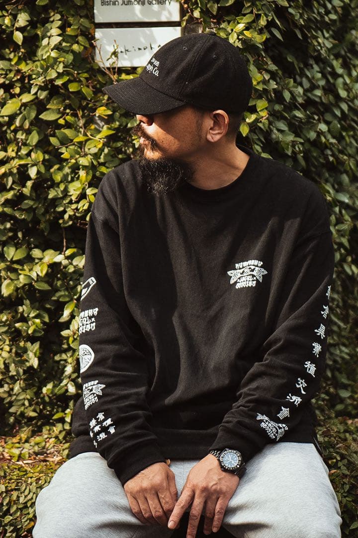 キバコワークス　ロンT L 黒