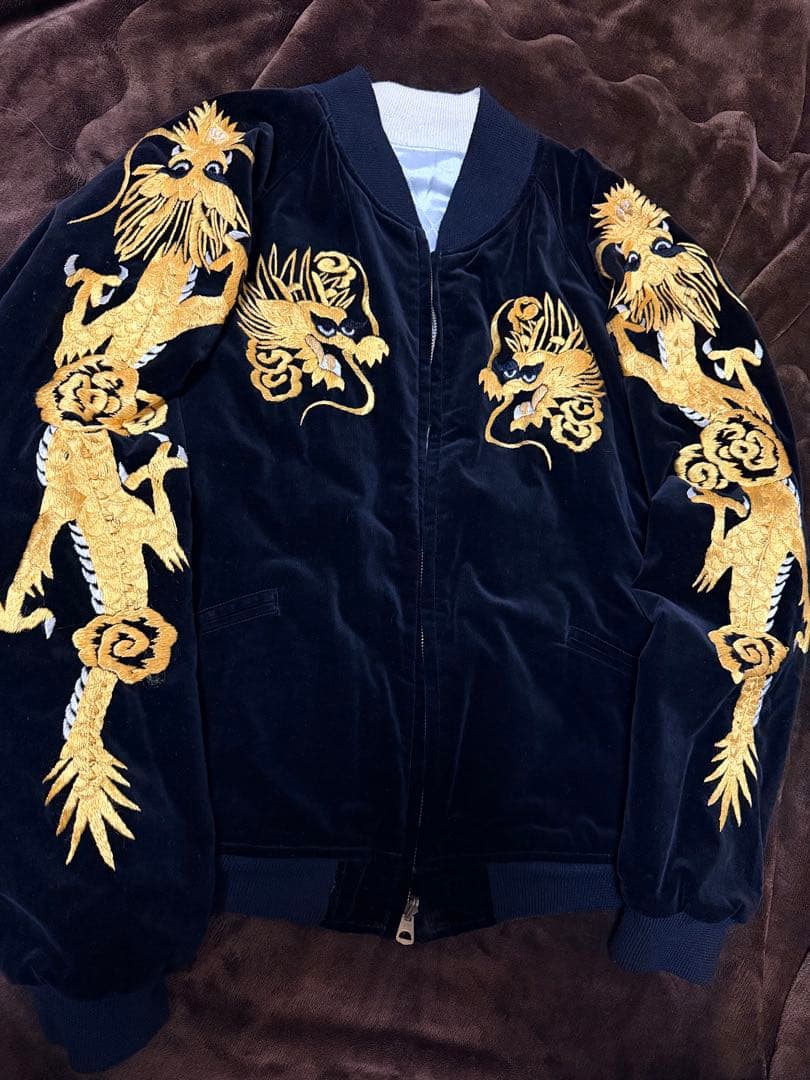 ２面用 別珍 Warehouse 龍富士 日本限定 スカジャン vintage