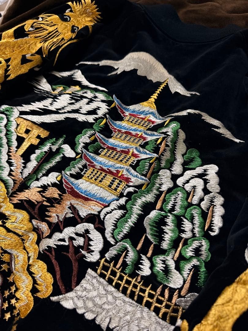 ２面用 別珍 Warehouse 龍富士 日本限定 スカジャン vintage