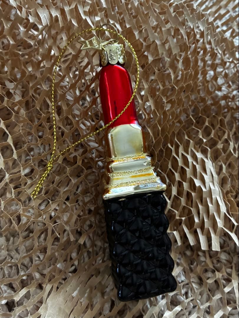 最終値下げ　アスティエ リップ　クリスマス　オーナメント　レッド