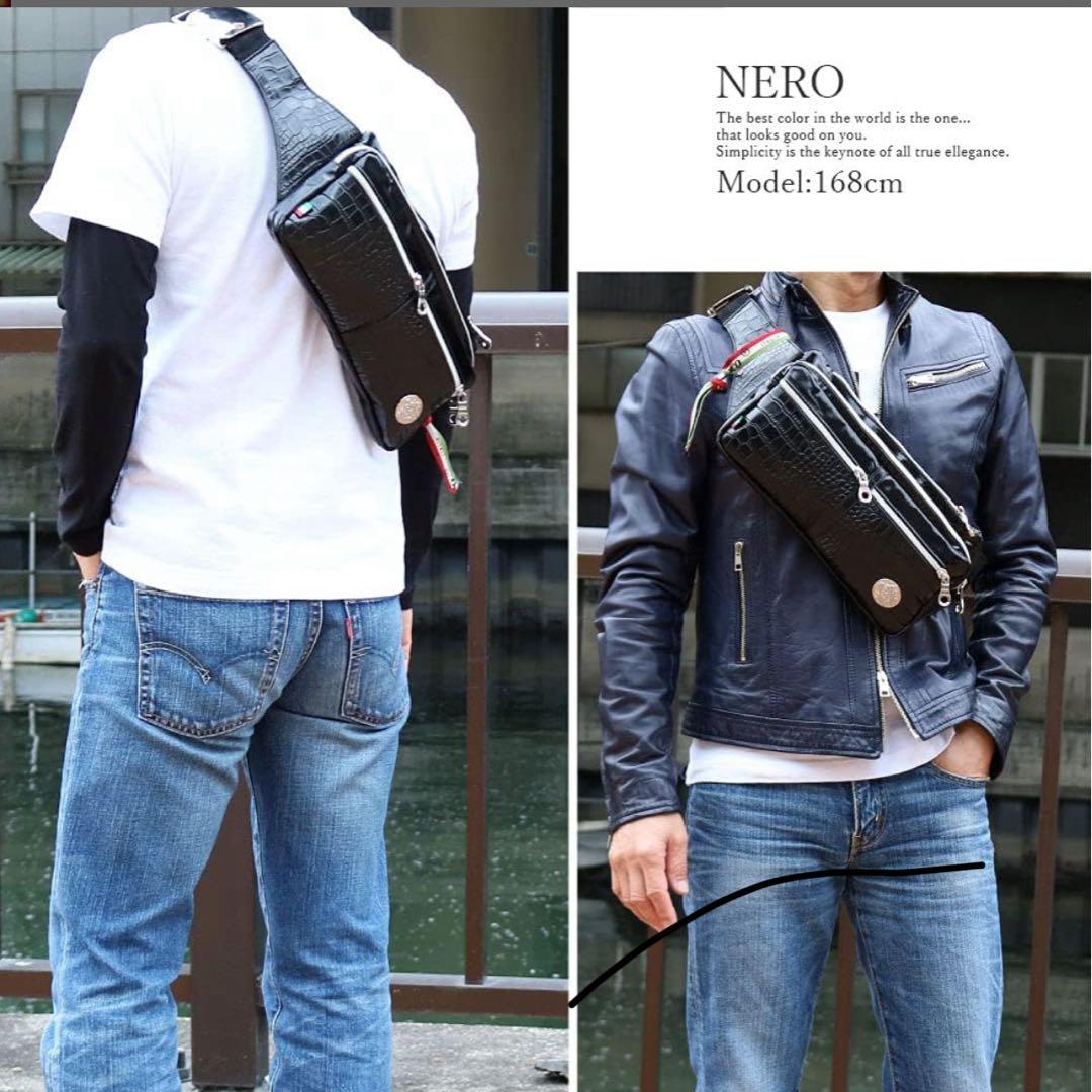 ✨新品同様✨オロビアンコ ボディバック ネイビー