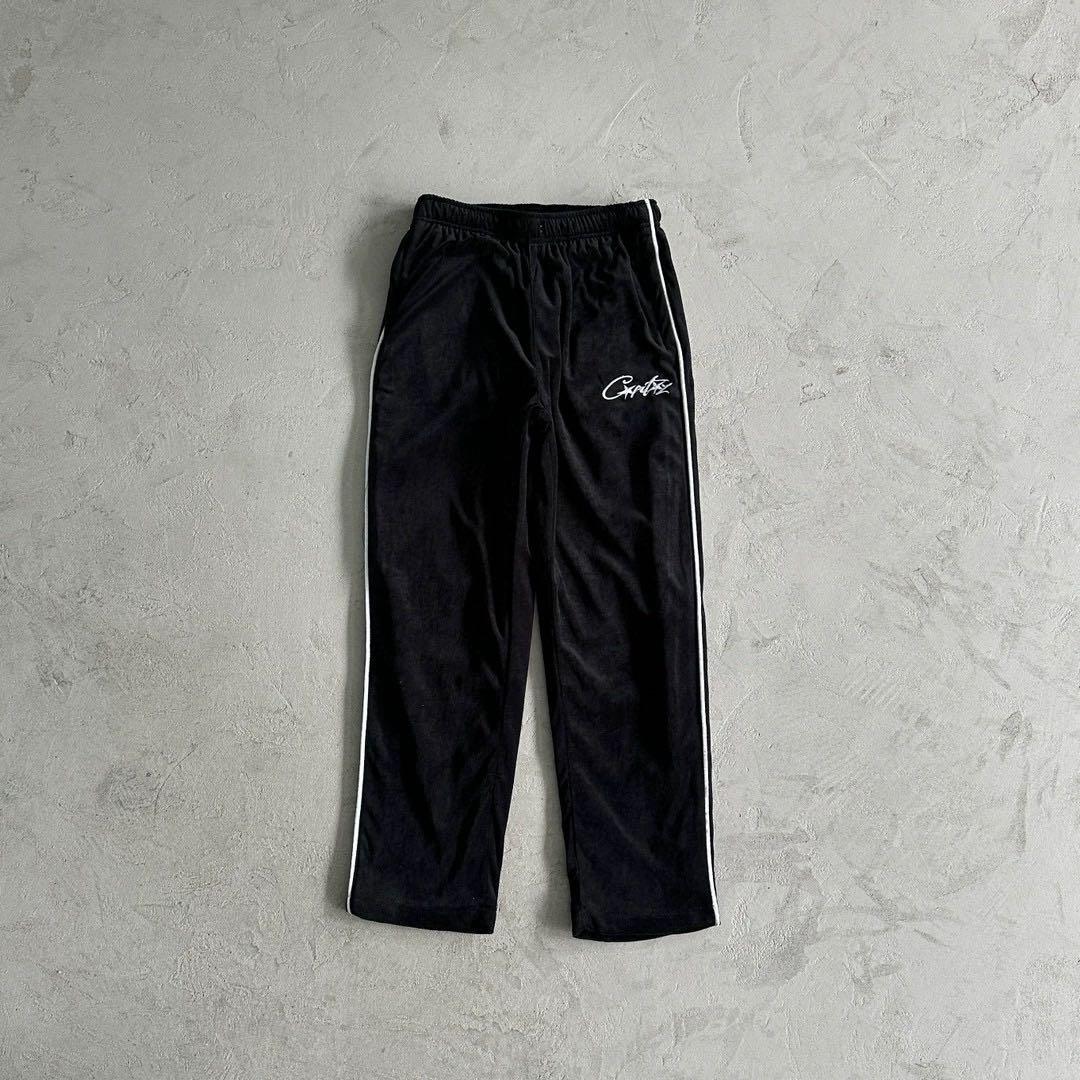 Corteiz ベロアトラックジャケット＆パンツ セットアップ M ブラック