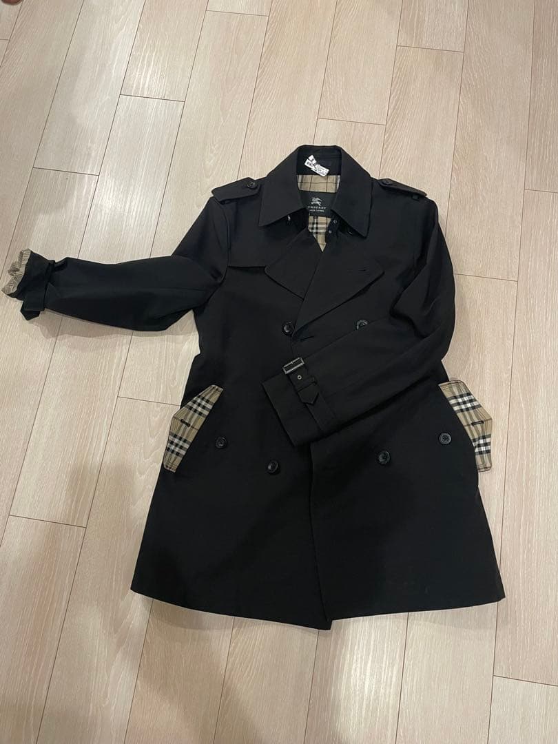 BURBERRY BLACK LABEL トレンチコート M ブラック 廃盤